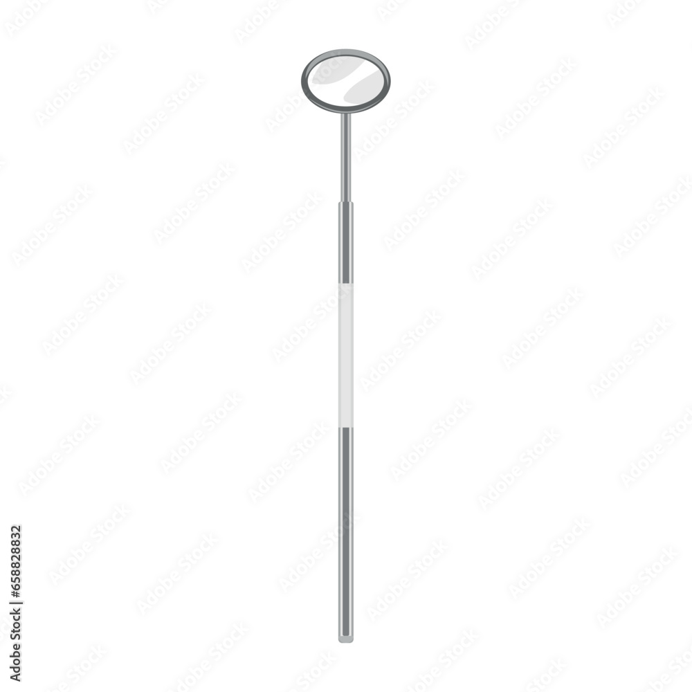 Dental mouth mirror on white background Dental mouth mirror on white background