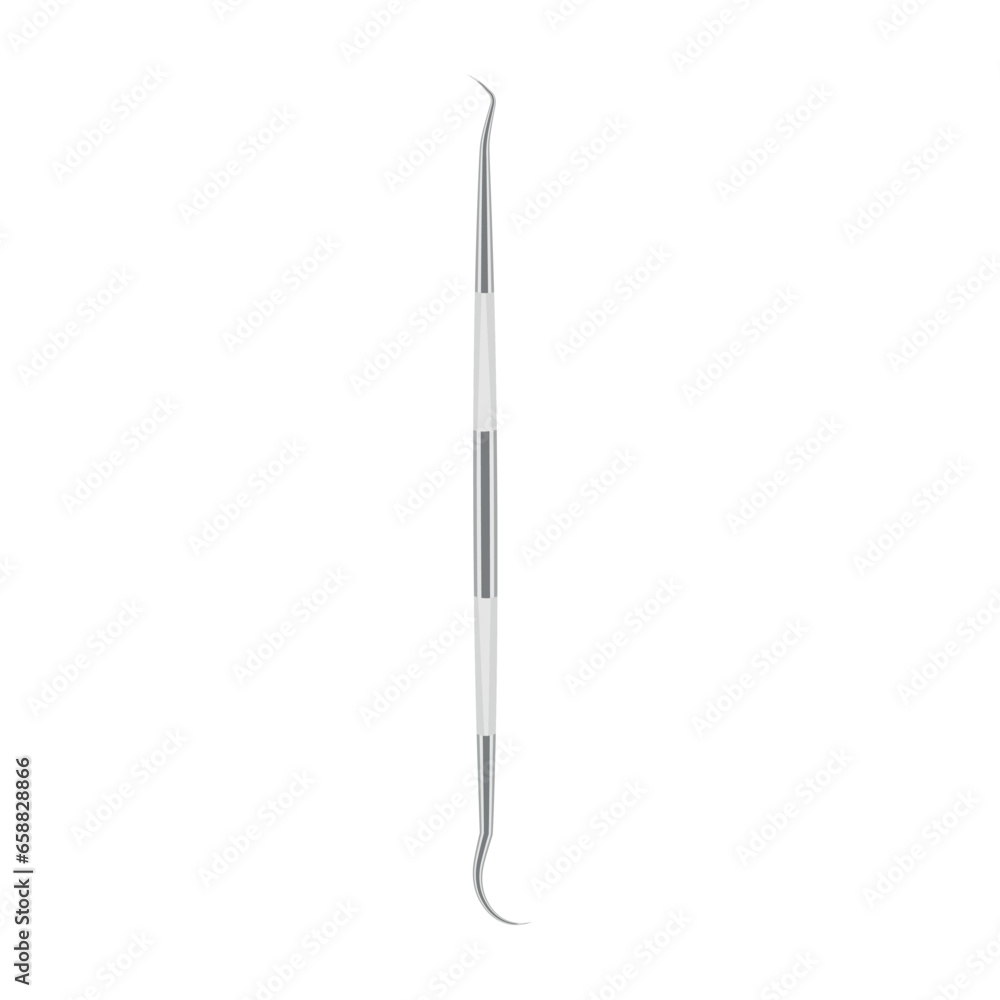 Dental scaler on white background Dental scaler on white background