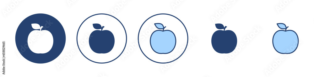 Apple icon vector. Apple sign and symbols for web design. Apple icon vector. Apple sign and symbols for web design.