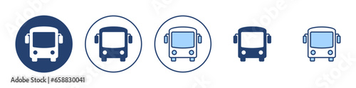 Bus icon vector. bus sign and symbol