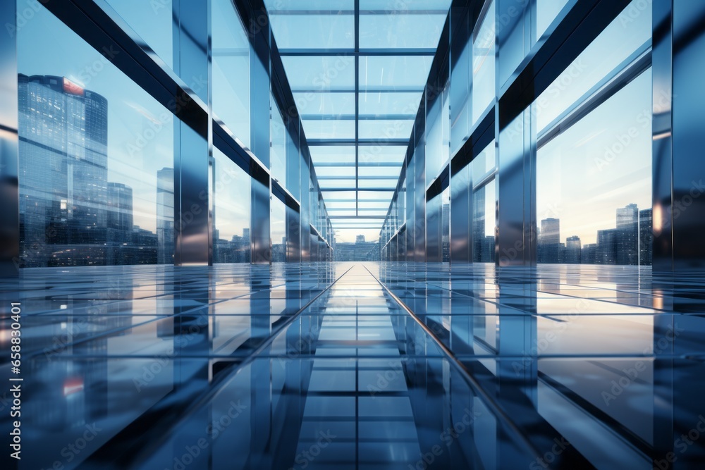 Abstract backdrop of modern glass and steel architecture. Background with selective focus and copy space Abstract backdrop of modern glass and steel architecture. Background with selective focus and copy space