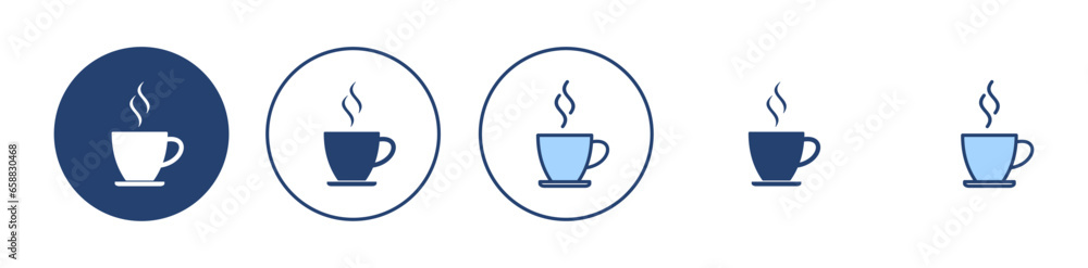 coffee cup icon vector. cup a coffee sign and symbol - obrazy, fototapety, plakaty 