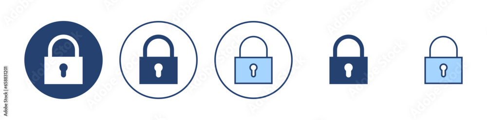 Lock icon vector. Padlock sign and symbol. Encryption icon. Security symbol Lock icon vector. Padlock sign and symbol. Encryption icon. Security symbol