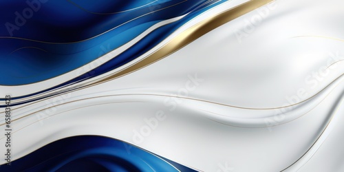 a blue and white wavy background