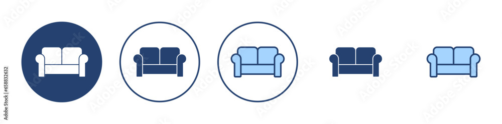 Sofa icon vector. sofa sign and symbol. furniture icon Sofa icon vector. sofa sign and symbol. furniture icon