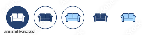 Sofa icon vector. sofa sign and symbol. furniture icon