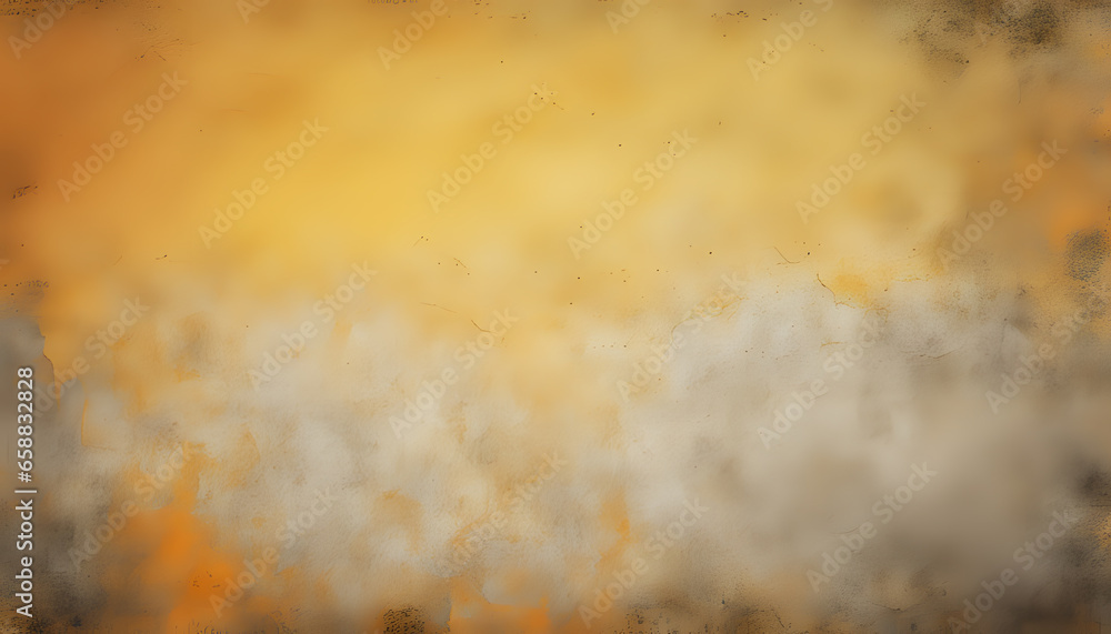a yellow and gray background with a small amount of dust