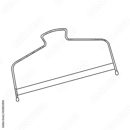 Sponge cake cutter on white...