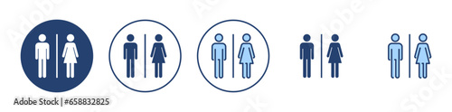 Toilet icon vector. Girls and boys restrooms sign and symbol. bathroom sign. wc, lavatory