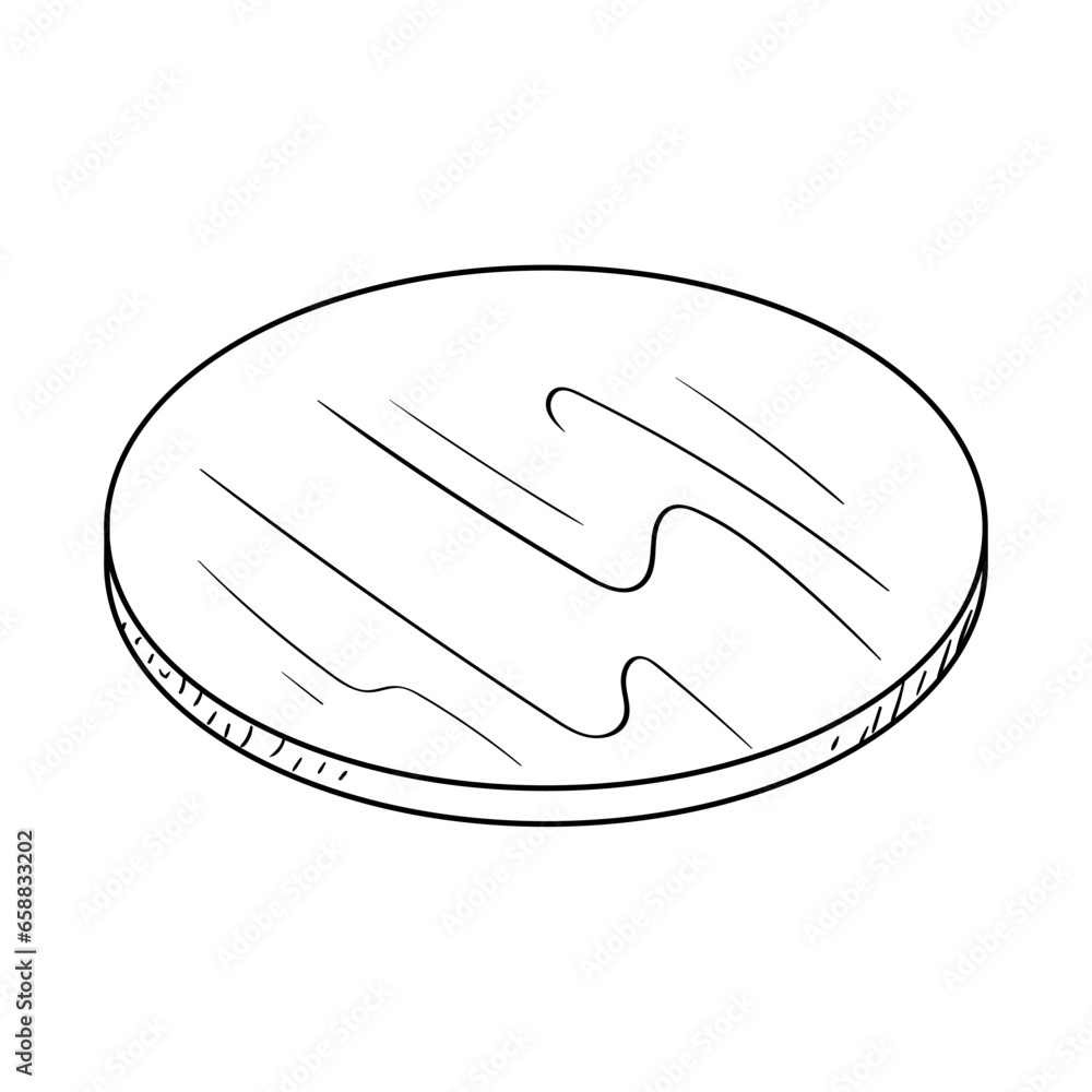 Cutting board on white background Cutting board on white background