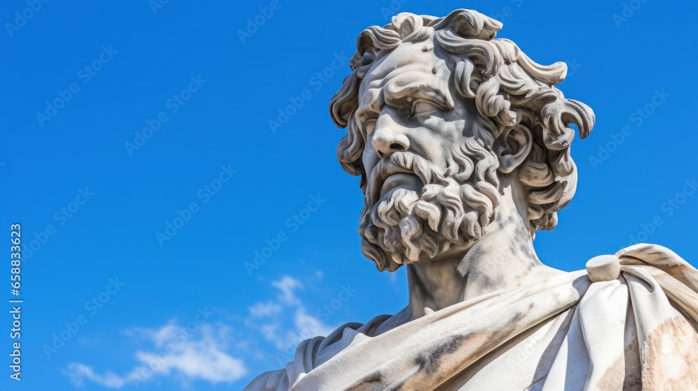 Obraz premium a statue of a bearded man