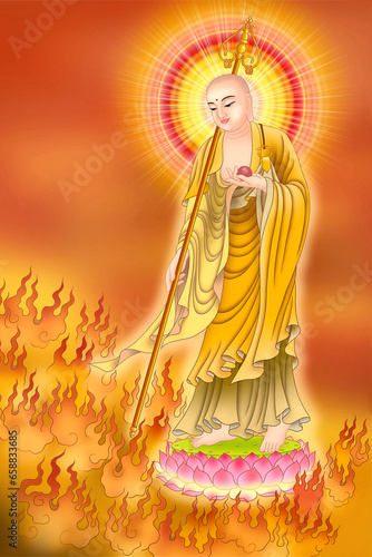Bodhisattva King Ksitigarbha of the Great Vow (Earth Store Bodhisattva)