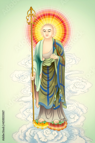 Bodhisattva King Ksitigarbha of the Great Vow (Earth Store Bodhisattva)