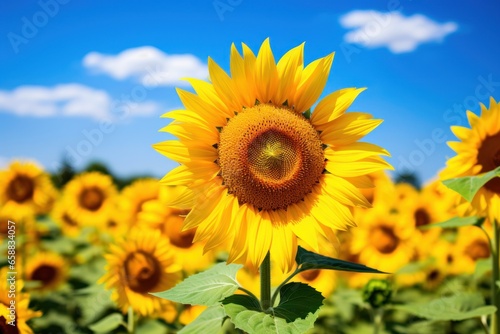 a close up of a sunflower