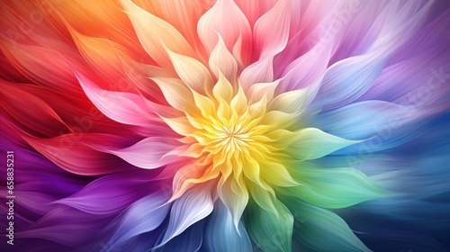 a colorful flower with many petals