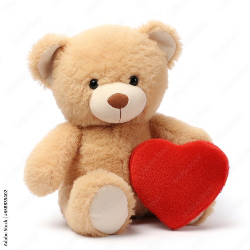 a teddy bear holding a heart