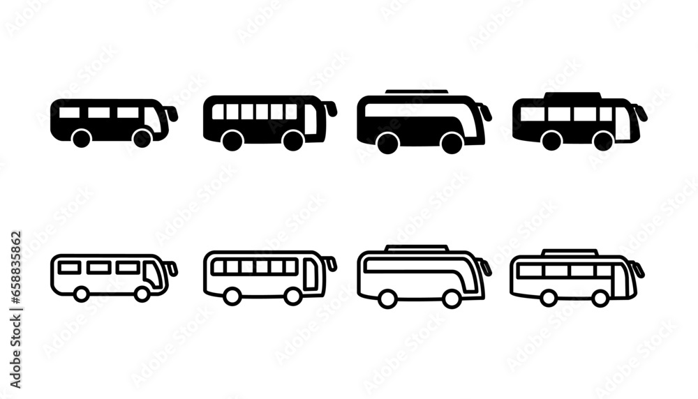 Bus icon vector. bus vector icon Bus icon vector. bus vector icon