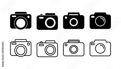 Camera Icon in trendy flat style isolated. Camera symbol web site design