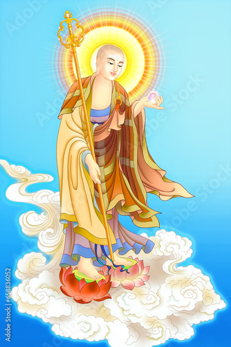 Bodhisattva King Ksitigarbha of the Great Vow (Earth Store Bodhisattva)