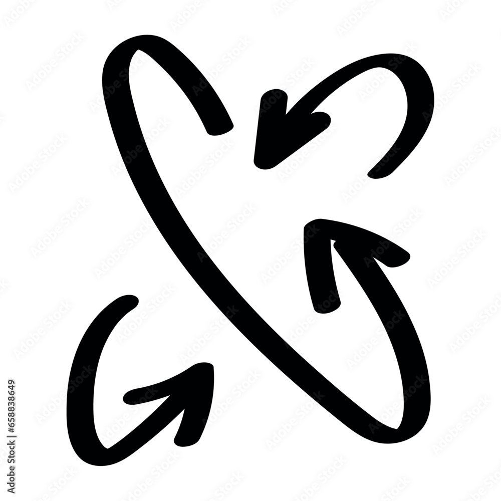 Black arrows on white background Black arrows on white background