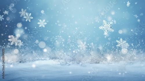 Design background for Winter Snowflakes © Left