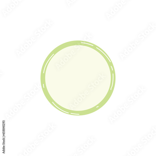 Female condom on white background