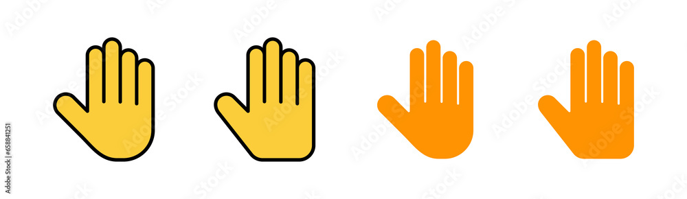 Hand icon set for web and mobile app. hand sign and symbol. hand gesture Hand icon set for web and mobile app. hand sign and symbol. hand gesture