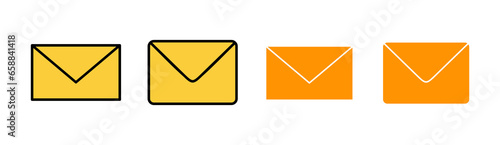 Mail icon set tor for web and mobile app. email sign and symbol. E-mail icon. Envelope icon