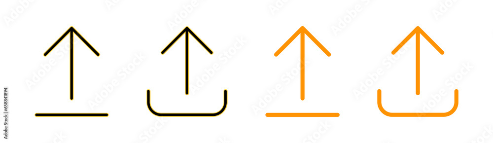 Upload icon set for web and mobile app. load data sign and symbol Upload icon set for web and mobile app. load data sign and symbol