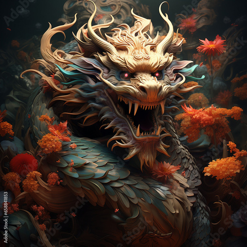Happy Chinese Dragon, Celebrating Chinese Culture © NE97