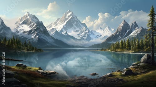 lake in the mountains © faiz
