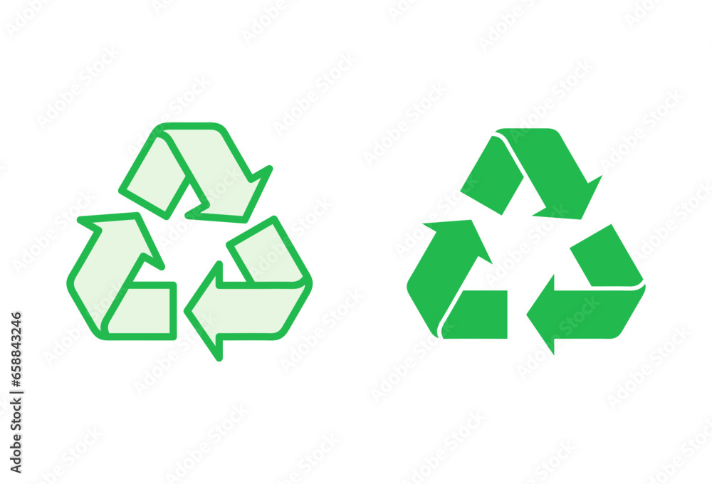 Recycle icon set. Recycling vector icon. Recycle icon set. Recycling vector icon.