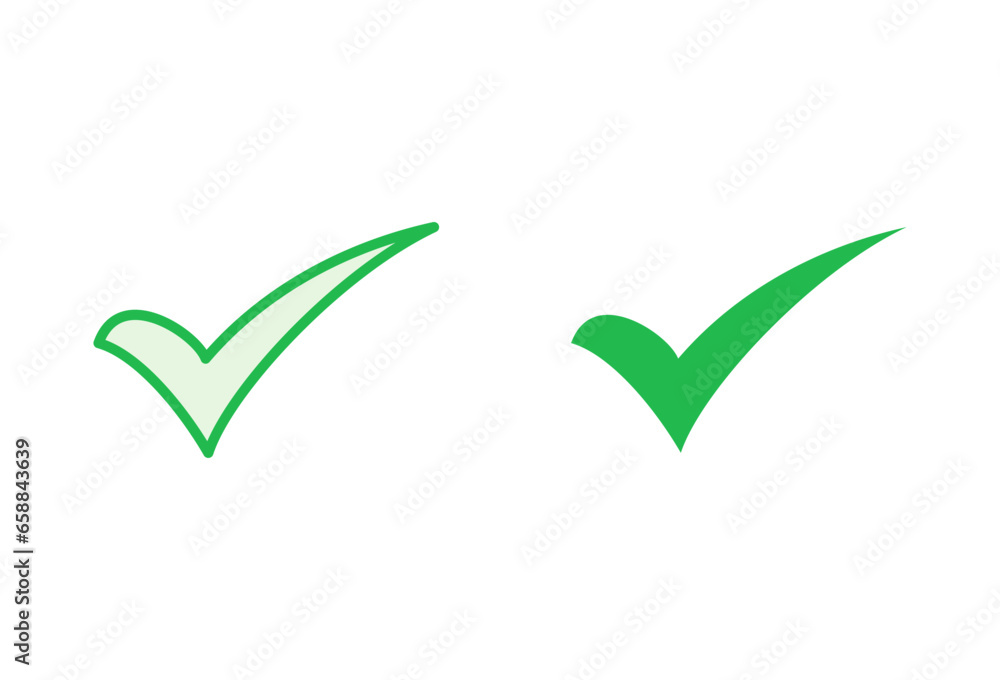 Check mark set. Check mark icon. Tick mark symbol vector Check mark set. Check mark icon. Tick mark symbol vector