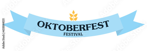 Banner for Oktoberfest on white background