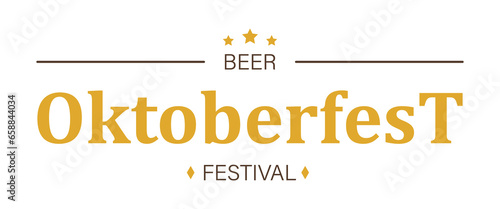 Banner for Oktoberfest on white background