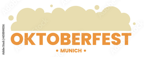 Banner for Oktoberfest on white background