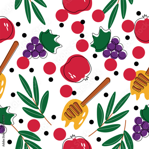 Honey dippers with fruits a...