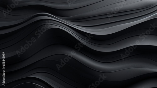 black abstract background in waves