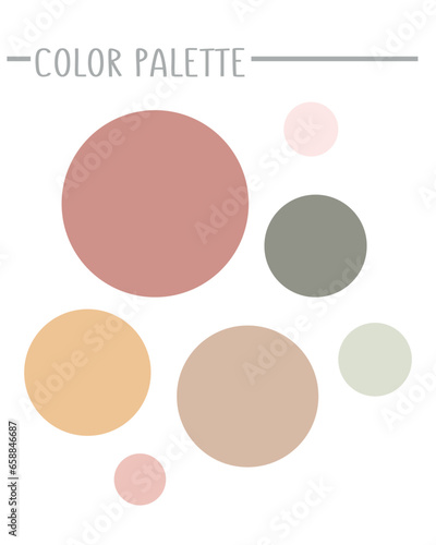 Set of color samples for gr...