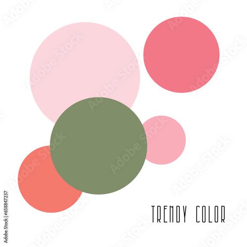 Set of color samples for gr...