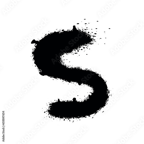 Element of graffiti on white background