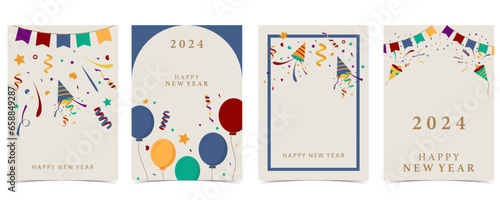 celebrate party background with party popper,glitter..Vector illustration for postcard,banner