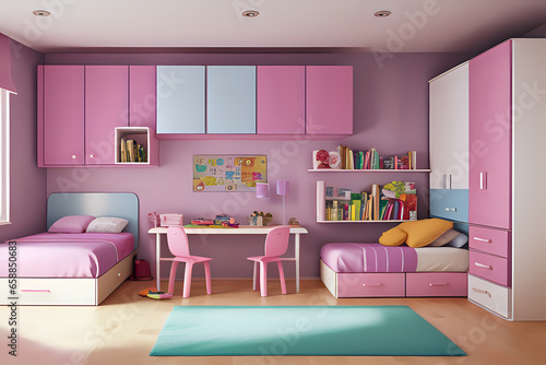 Children s bedroom interior