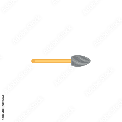 Dental drill bit on white background