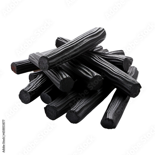 Licorice, transparent background, isolated image, generative AI
