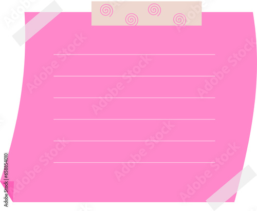 sticky note illustration