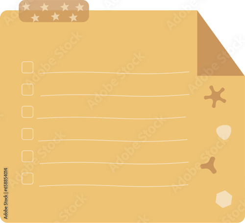 sticky note illustration