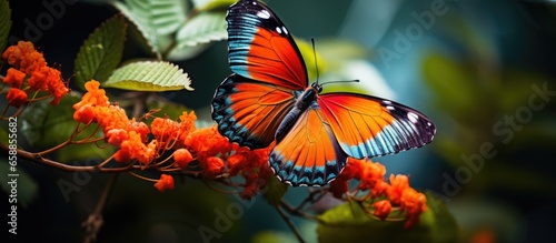 Colombia has an extensive variety of butterflies With copyspace for text photo