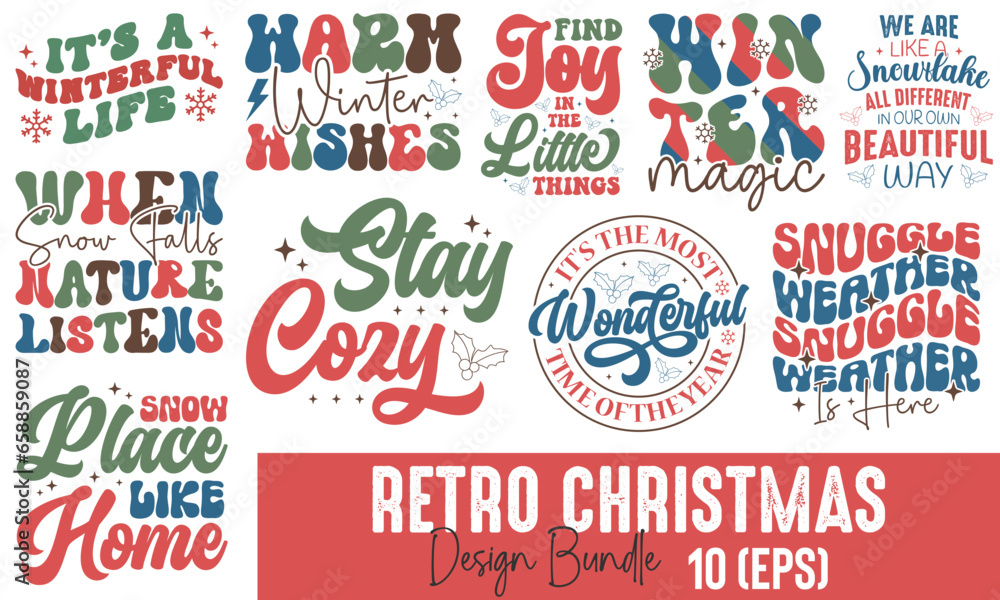 Retro Christmas Design Bundle
