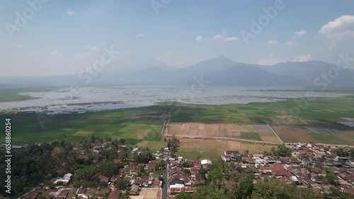 Rawa Pening, a lake located in Ambarawa - Central Java, surrounding mount Merbabu and Telomoyo
 photo